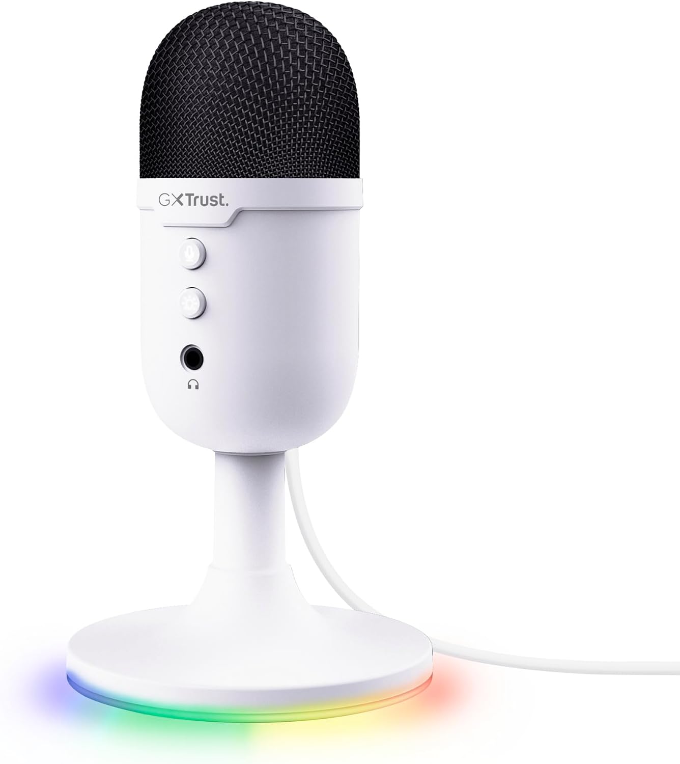 GXTrust Yami USB Condenser Streaming Microphone for Gaming, White