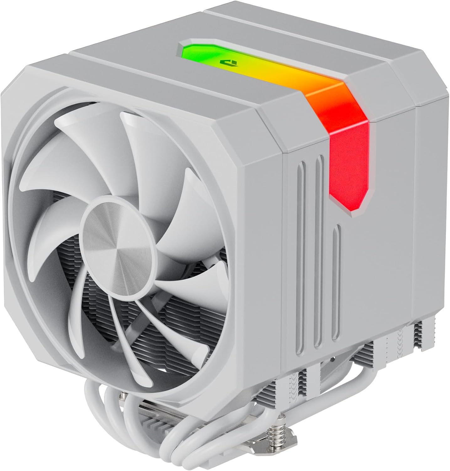 upHere gaming up2TC6 ARGB White CPU Air Cooler, Dual-Tower 6×Ф6mm Heatpipes CPU Cooler, PWM 120mm Fan PC Cooler, TDP 265W, Intel LGA 1851/1700/2011/2066(X79/X99), AMD AM5/AM4