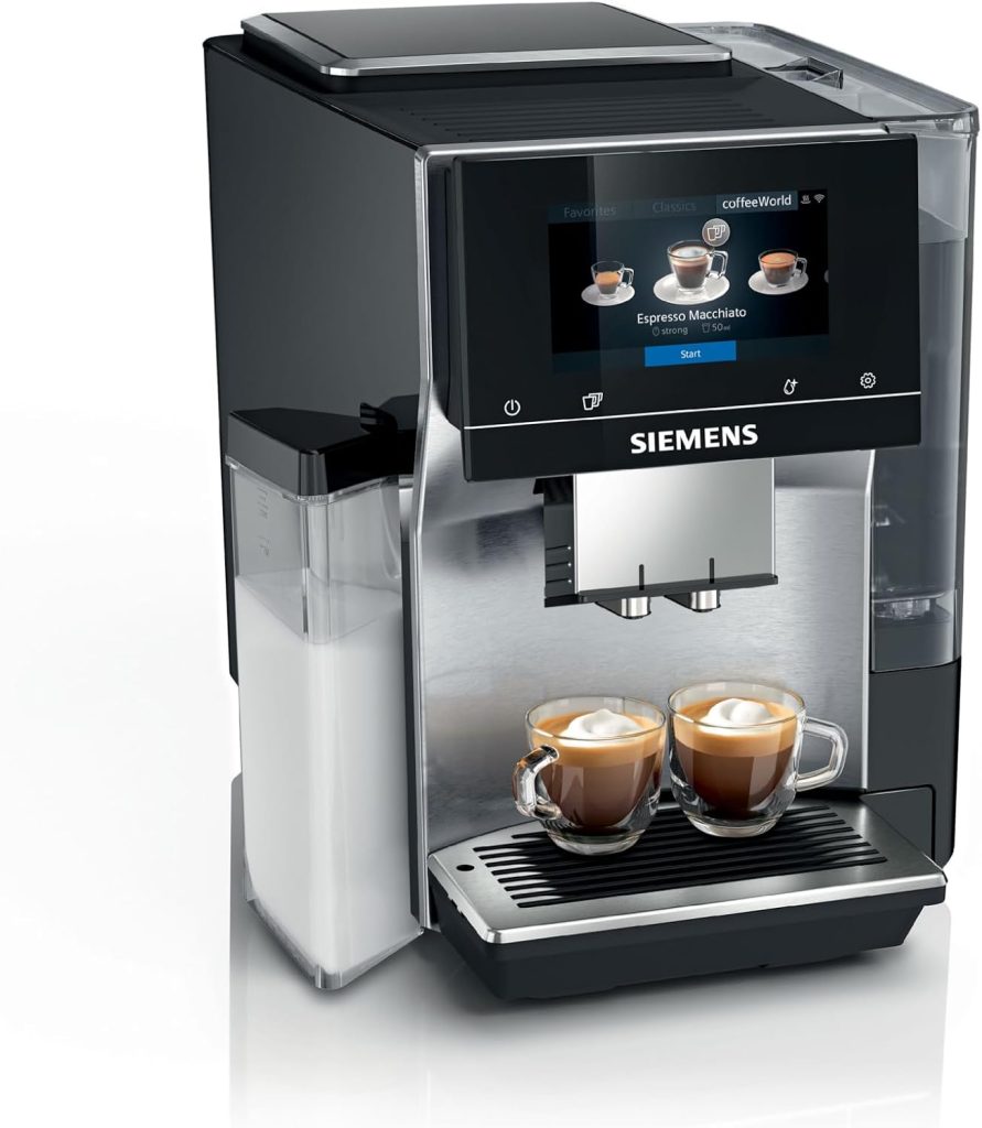SIEMENS EQ700 Bean to Cup Coffee Machine, TQ717GB3, Stainless Steel
