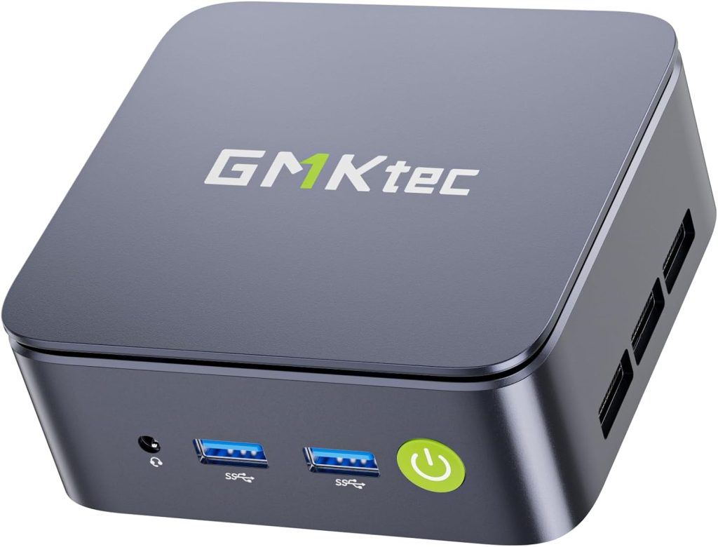 GMKtec 1TB PCIe 3.0x4 SSD AMD Ryzen 5 Mini-PC 3500U (more powerful than 4300U/N150/N100/N95 4C/8T 4.50 GHz), G10 Mini-Computer, 16GB DDR4 RAM 3200MHz, WiFi 5/USB 3.2/USB-C/BT 5.0