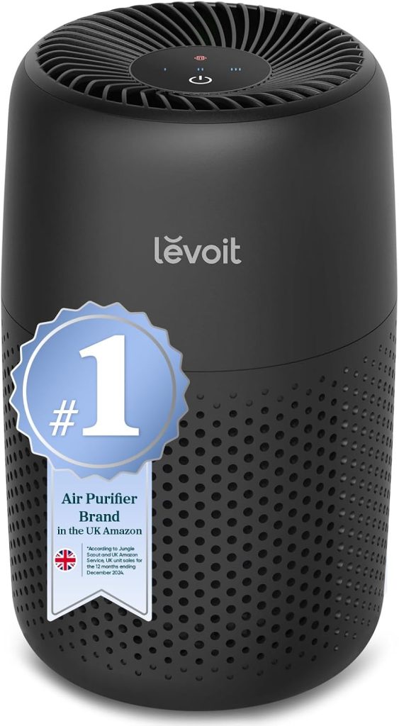 Levoit HEPA Air Purifier for Bedroom Home, 34m² Coverage, Core Mini Black