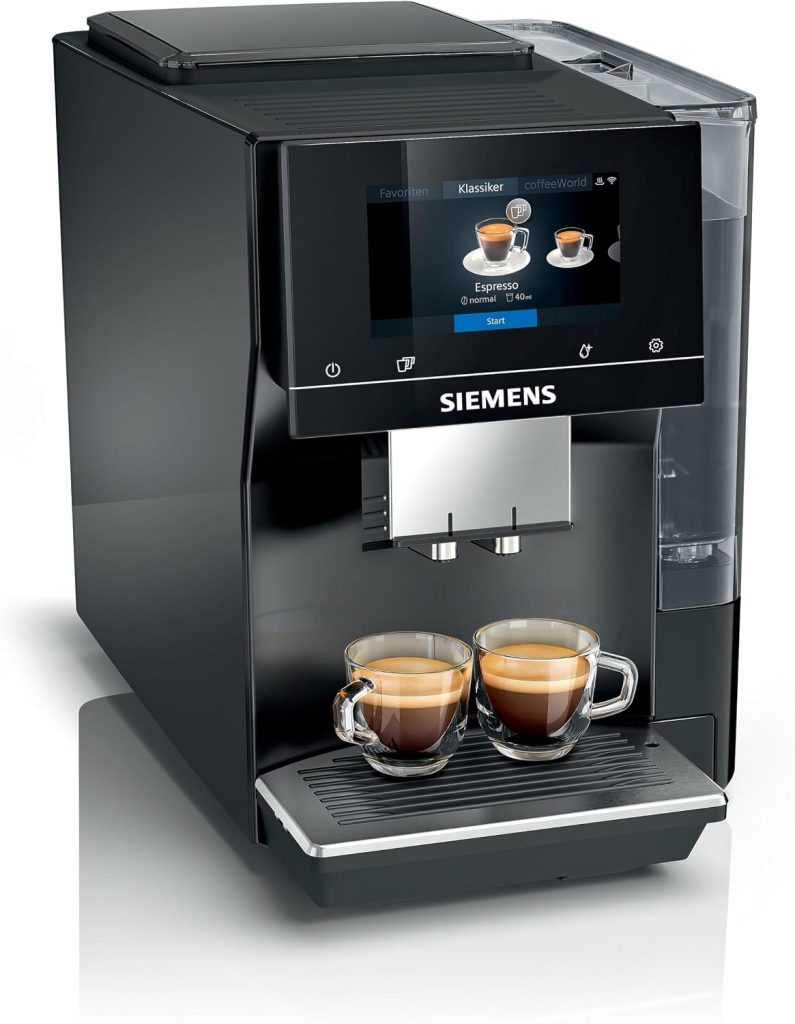 SIEMENS EQ700 Bean to Cup Coffee Machine, TP713GB9, Piano Black