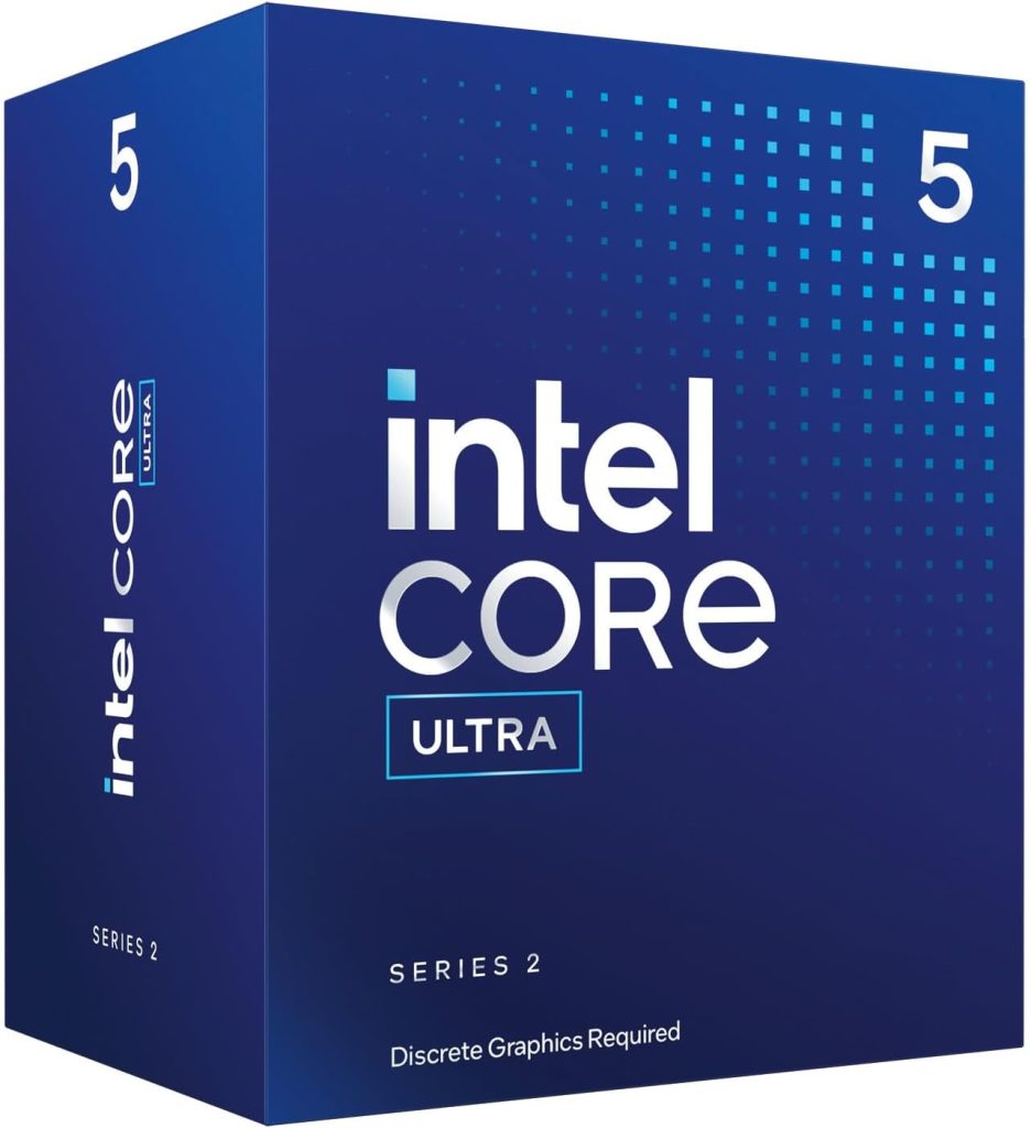 Intel® Core™ Ultra 5 Desktop Processor 225F, 10 cores (6 P-cores + 4 E-cores) up to 4.9 GHz