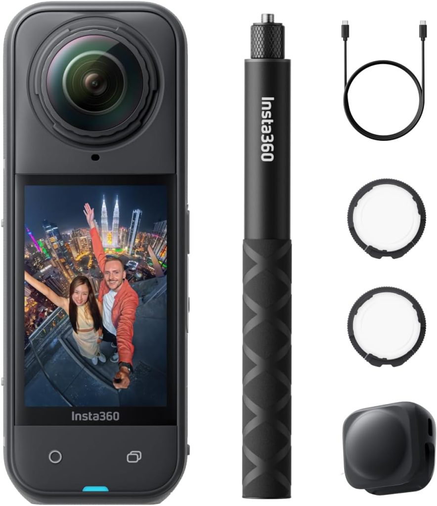 Insta360 X5 Lens Guards Bundle - 8K 360 Camera with Dual 1/1.28" Sensors