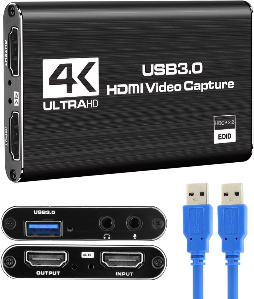 4K HDMI Video Capture Card USB 3.0 Video Capture Device Full HD 1080P 60FPS