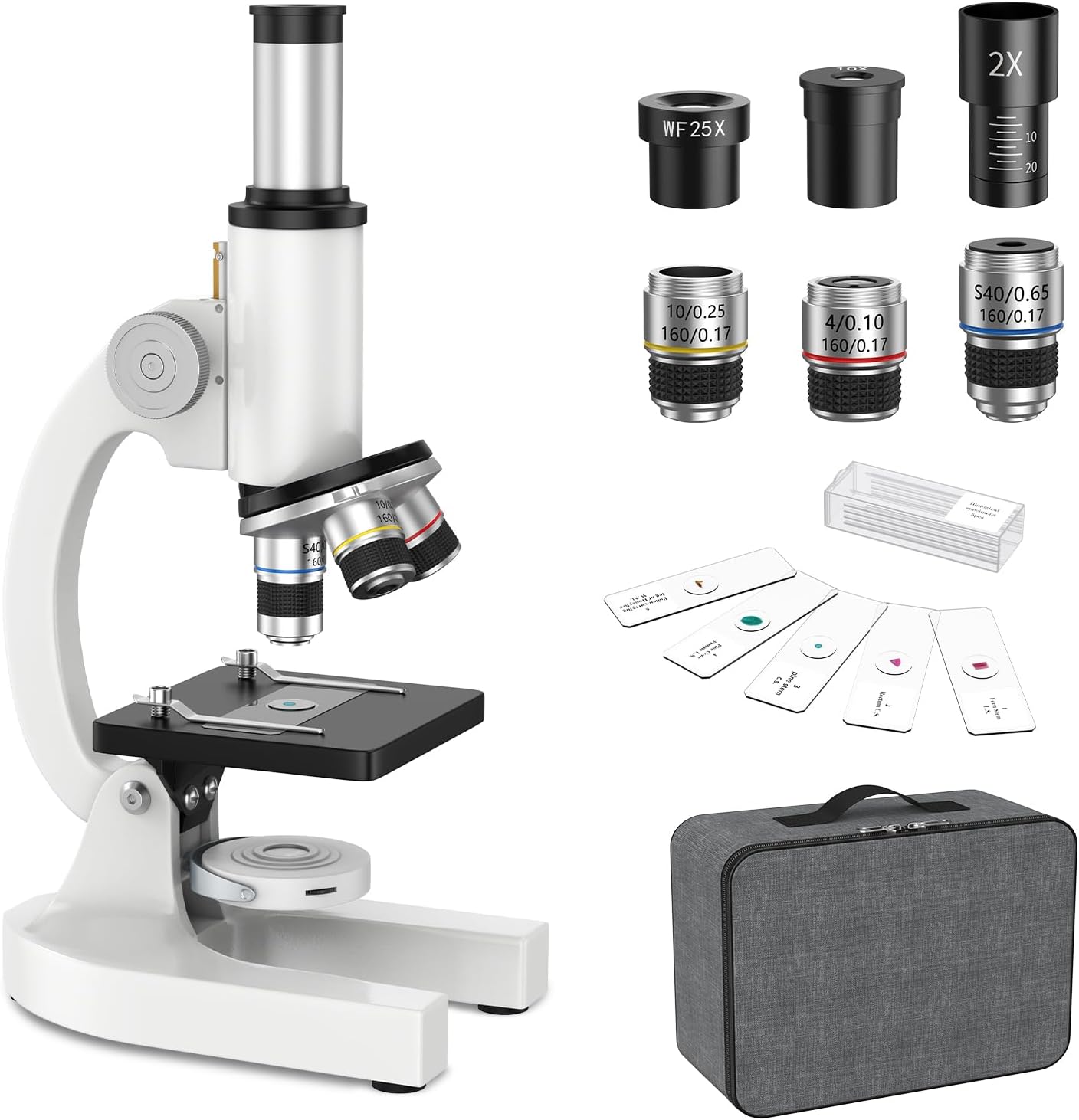 40-2000X Compound Microscope for Kids Adults Beginners