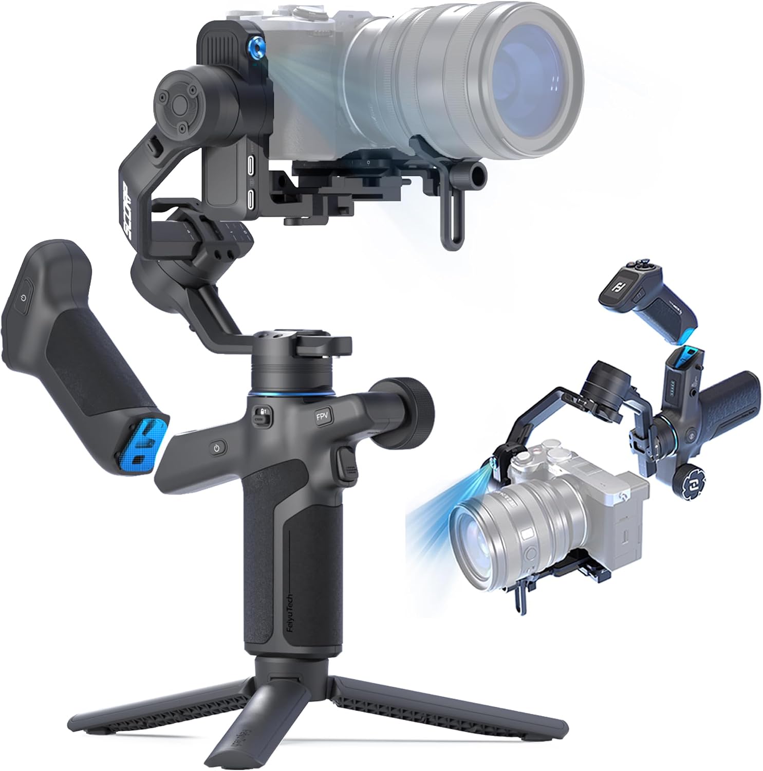 FeiyuTech SCORP Mini 3 Pro Camera Gimbal Stabiliser with AI Tracking