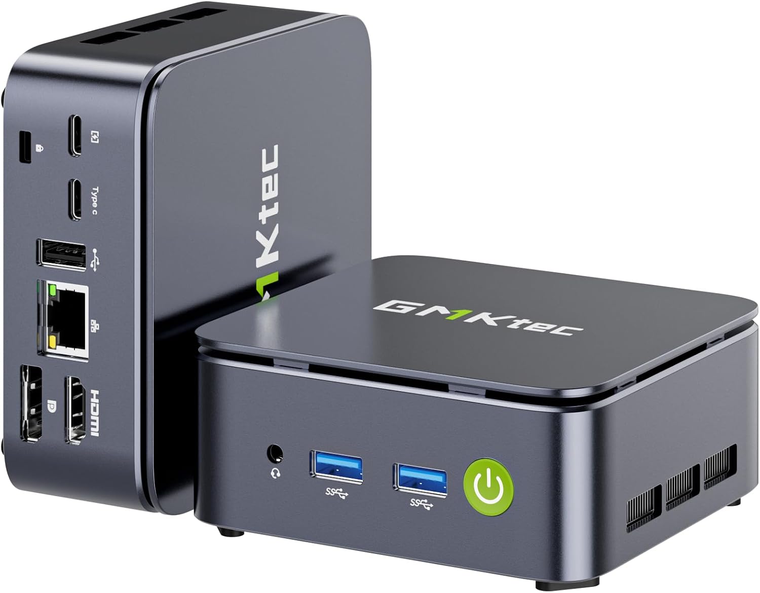 GMKtec AMD Ryzen 5 Mini-PC 3500U (more powerful than 4300U/N150/N100/N95 4C/8T 4.50 GHz), G10 Mini-Computer, 16GB DDR4 RAM 3200MHz + 256GB PCIe 3.0x4 SSD, WiFi 5/USB 3.2/USB-C/BT 5.0