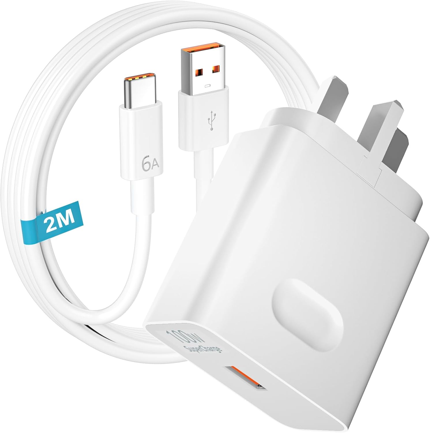 100W Fast Charger Adapter for Honor 200 400 Smart 600 Pro 90 Lite