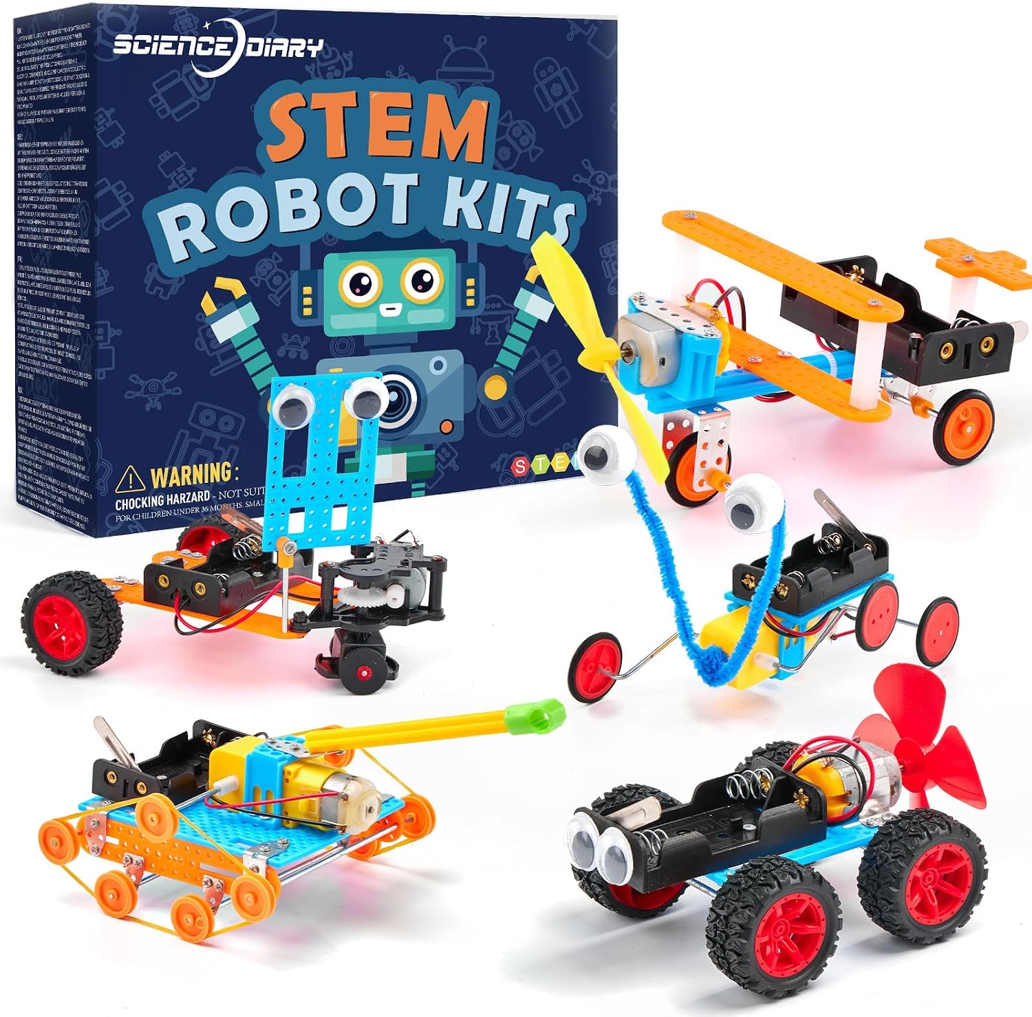 STEM Toys for Kids, Robot Building Kit, Engineering Craft Set