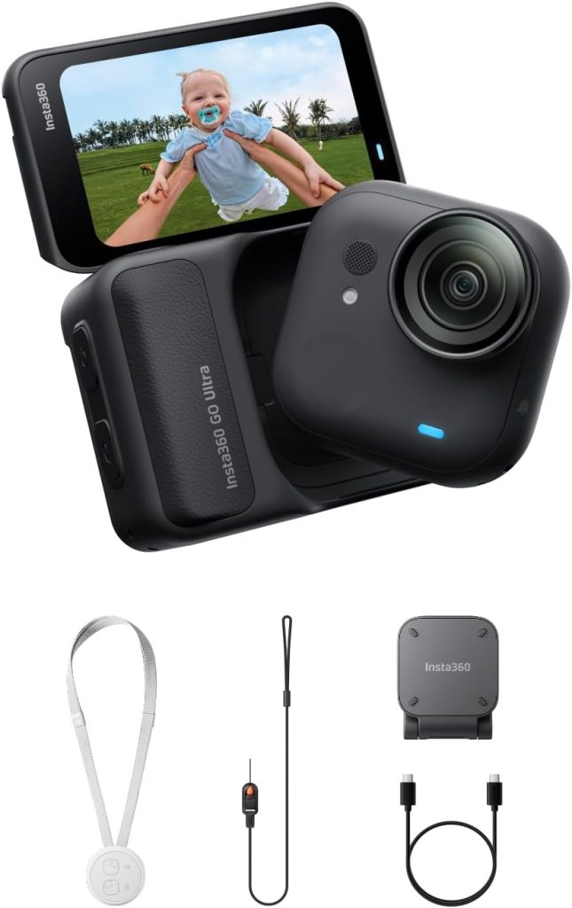Insta360 GO Ultra Black - 4K Hands-Free Vlogging Camera