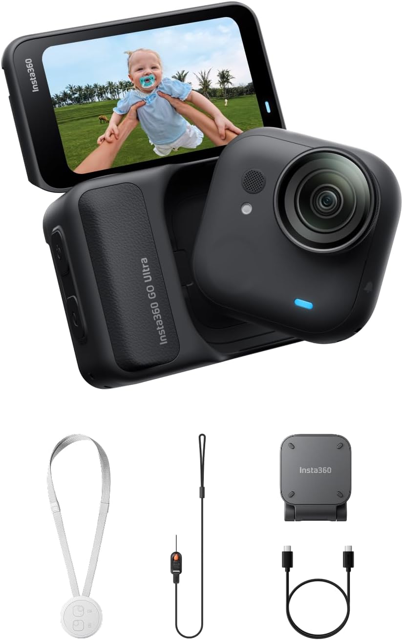 Insta360 GO Ultra Black - 4K Hands-Free Vlogging Camera