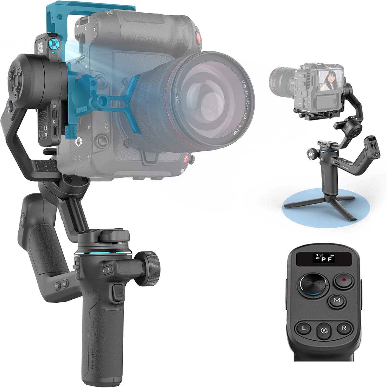 Feiyu SCORP C2 Camera Gimbal Stabilizer with Built-in AI Tracking
