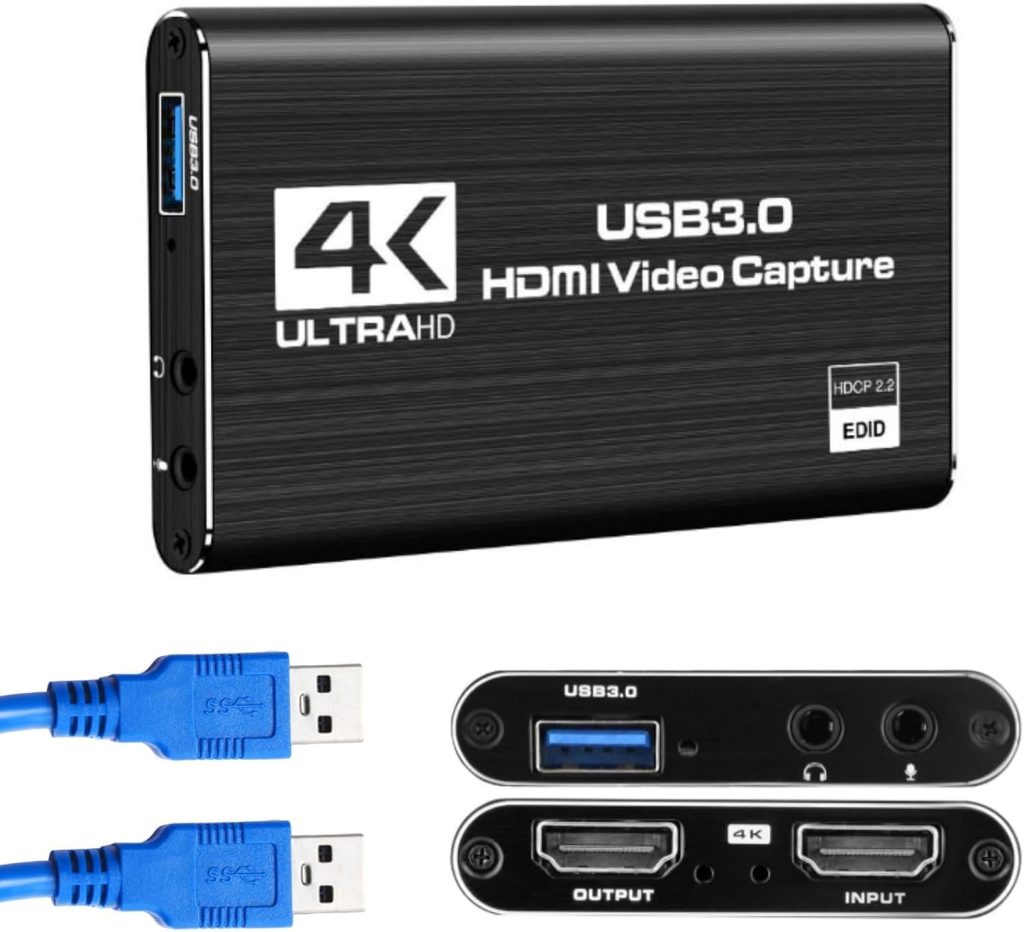 4K HDMI Video Capture Card USB 3.0 Video Capture Device Full HD 1080P 60FPS