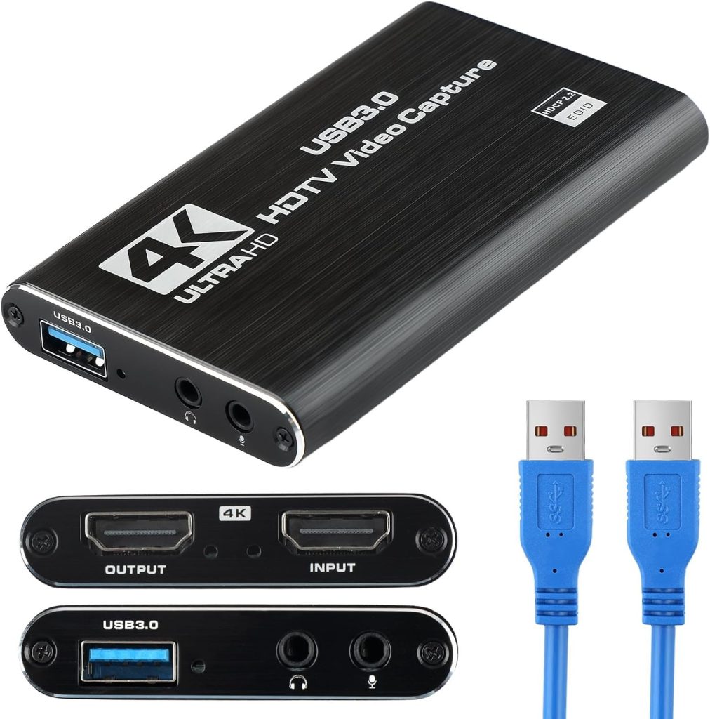 Full 4K HD 1080P USB 3.0 HDMI Video Capture Card With 60cm Adapter Cable