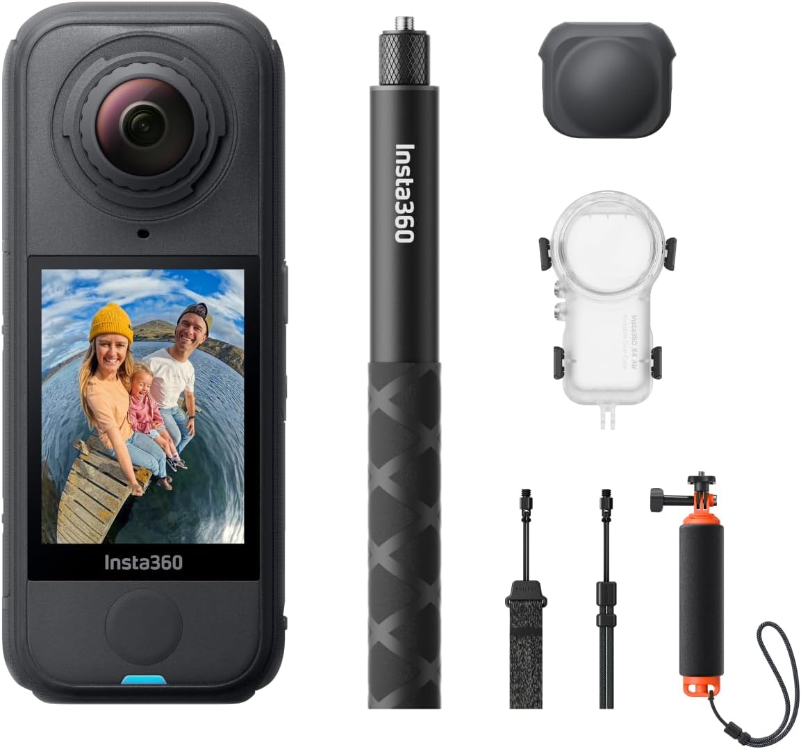 Insta360 X4 Air Invisible Dive Bundle - 8K 360 Camera, Lightweight 165g