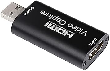 HDMI Video Capture Card, 4K HDMI to USB Capture Card Full HD 1080P 30fps, Record via DSLR, Camcorder, Action Cam for Gaming, Streaming TV, Recorder Live Streaming Video for Windows Mac OS