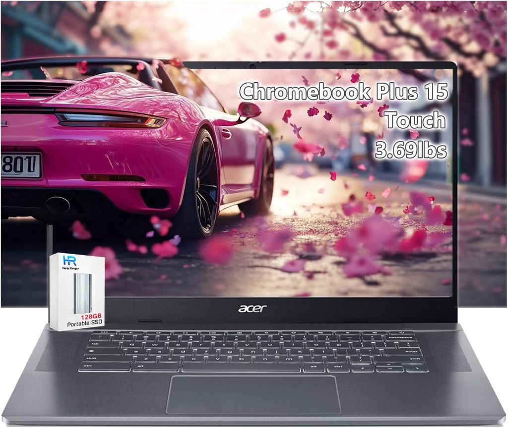 acer Chromebook Plus 515 Touchscreen Laptop - 15inch FHD Touch -Intel Core i3-1305U -8GB RAM -384GB SSD-Gaming Chromebook Google AI Pro -2TB Storage- Students School 2025