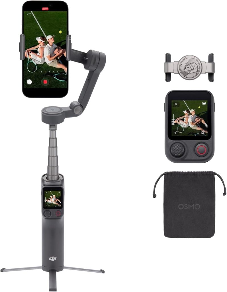 Osmo Mobile 8P Gimbal Stabilizer for iPhone & Android, Remote Controller