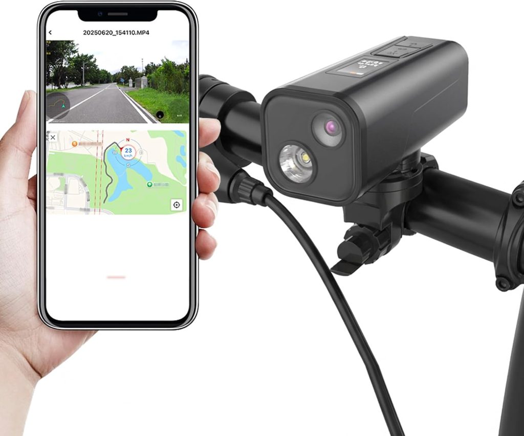 Spedal Bike Camera 4K Recorder Cycling Camera with GPS Tracker&Headlight