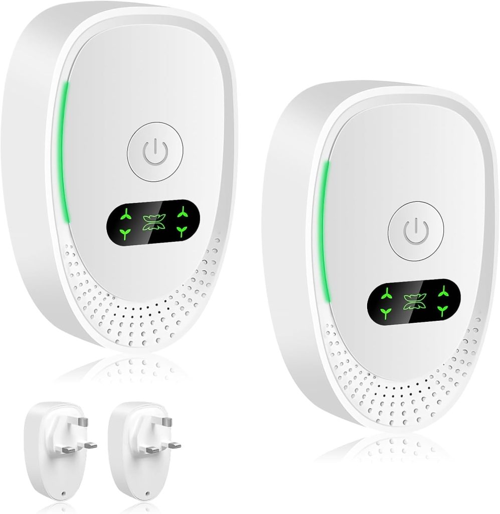 2Pcs Claru Ionic Air Purifier Plug in UK, Plug in Air Purifier