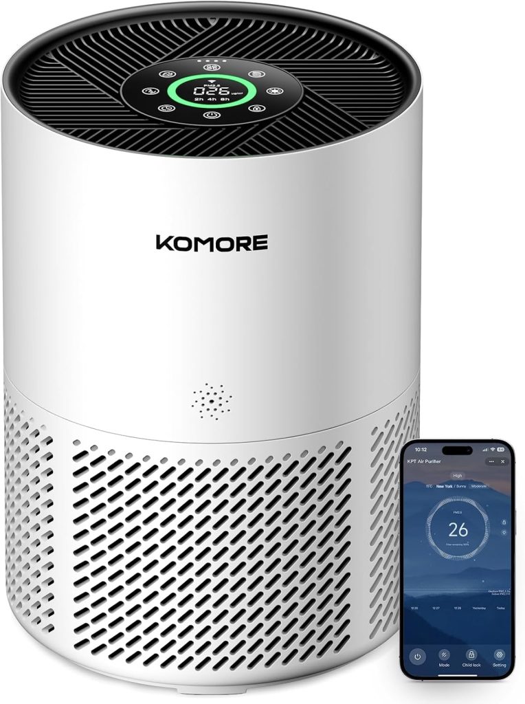 Air Purifier Smart WiFi Hepa Filter CADR 350m³/h for Home, Bedroom