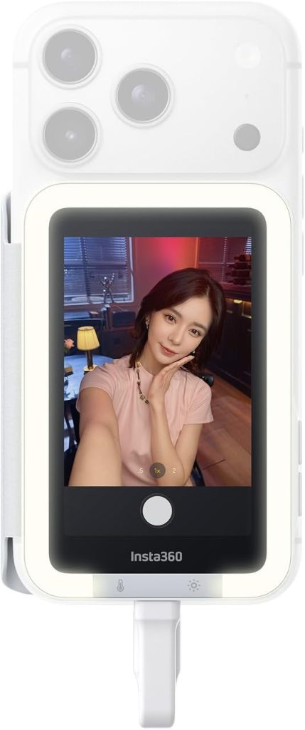 Insta360 Snap Selfie Screen with Light - 4K Magnetic Selfie Monitor