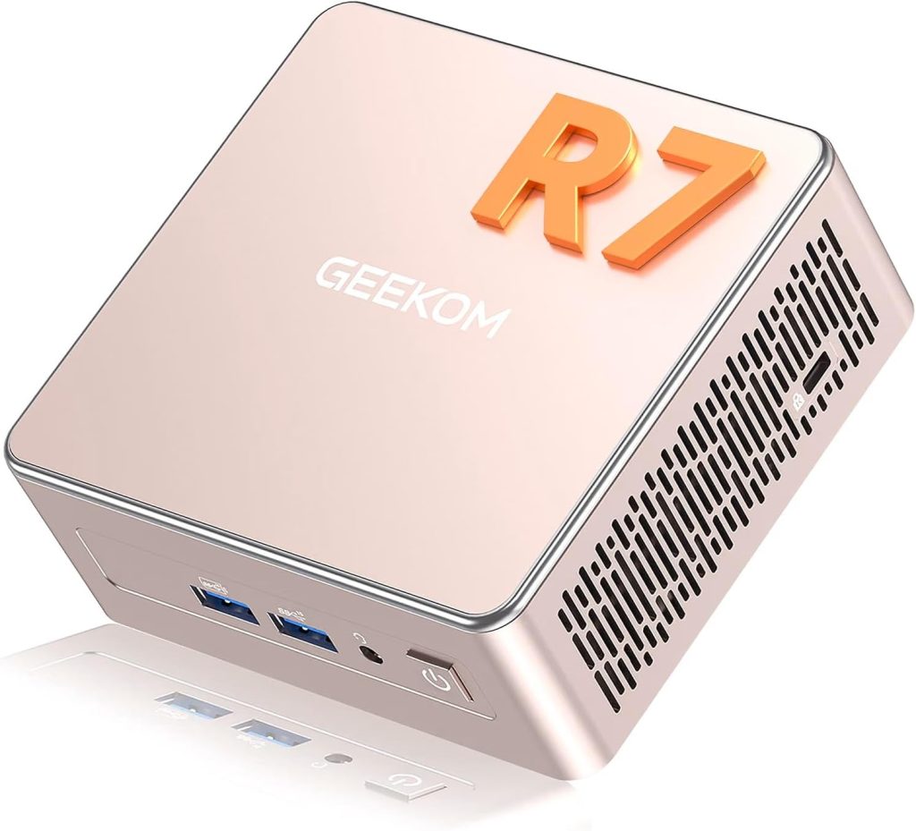GEEKOM A5 2027 Mini PC,AMD Ryzen 7 7730U,16GB RAM(up to 64GB),256GB SSD