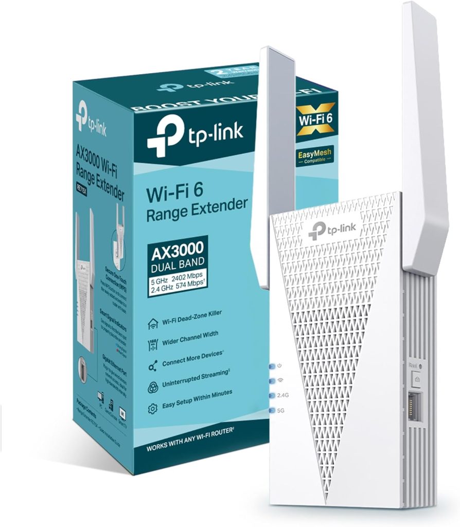 TP-Link RE715X AX3000 WiFi 6 WiFi Extender Booster WiFi Booster