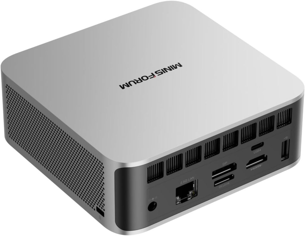 MINISFORUM M1 Pro-285H AI Mini PC, Intel Core Ultra 9 Processor 285H (16C/16T, Up to 5.4GHz), 32GB DDR5-5600GHz RAM, 1TB M.2 PCIe4.0 SSD,USB4/RAID/OCuLink/Wi-Fi 7/BT 5.4, 4K Quad Display