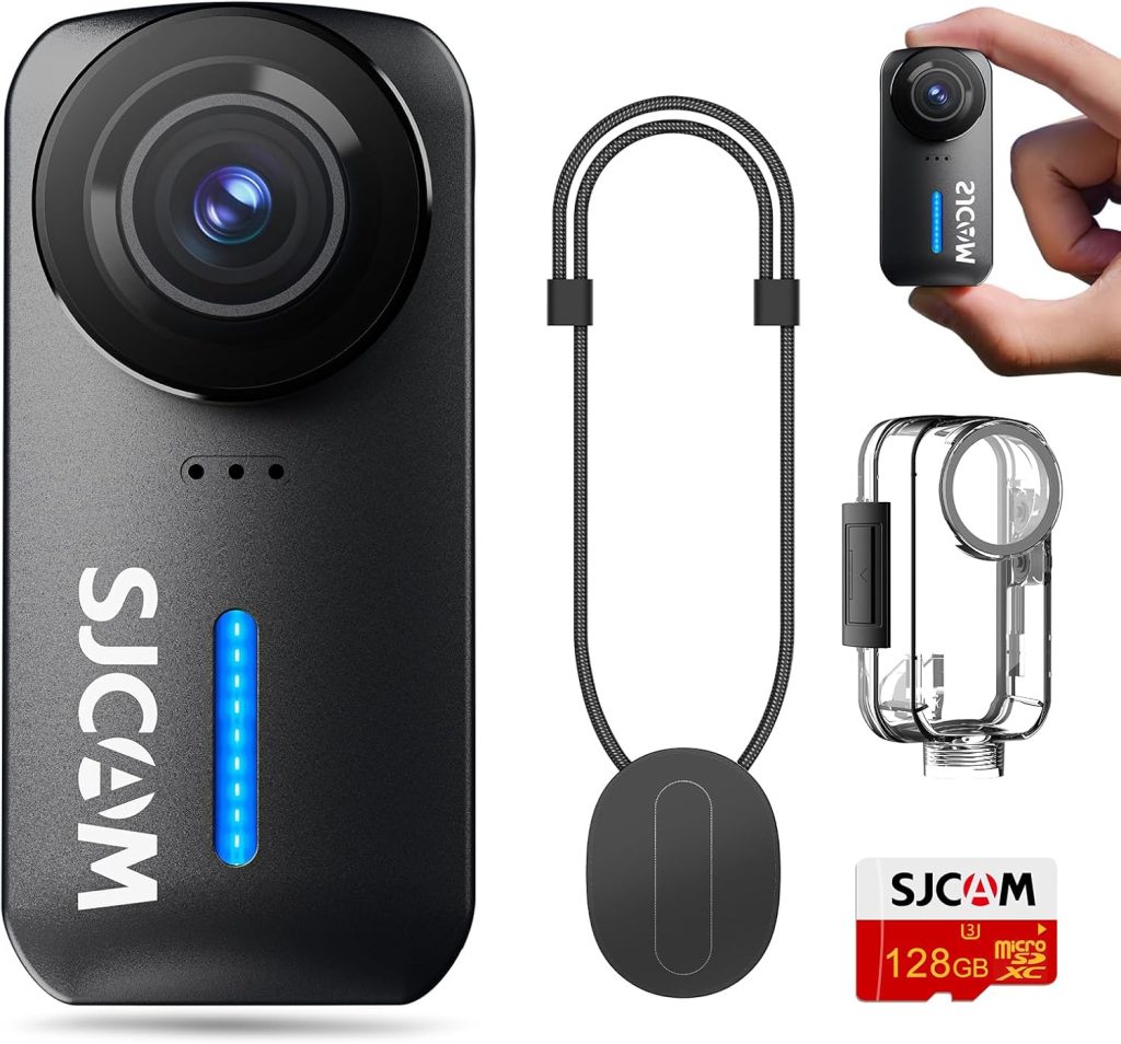 SJCAM C110 Mini Action Camera, 4K Action Camera 200 Mins Battery (5G Only)