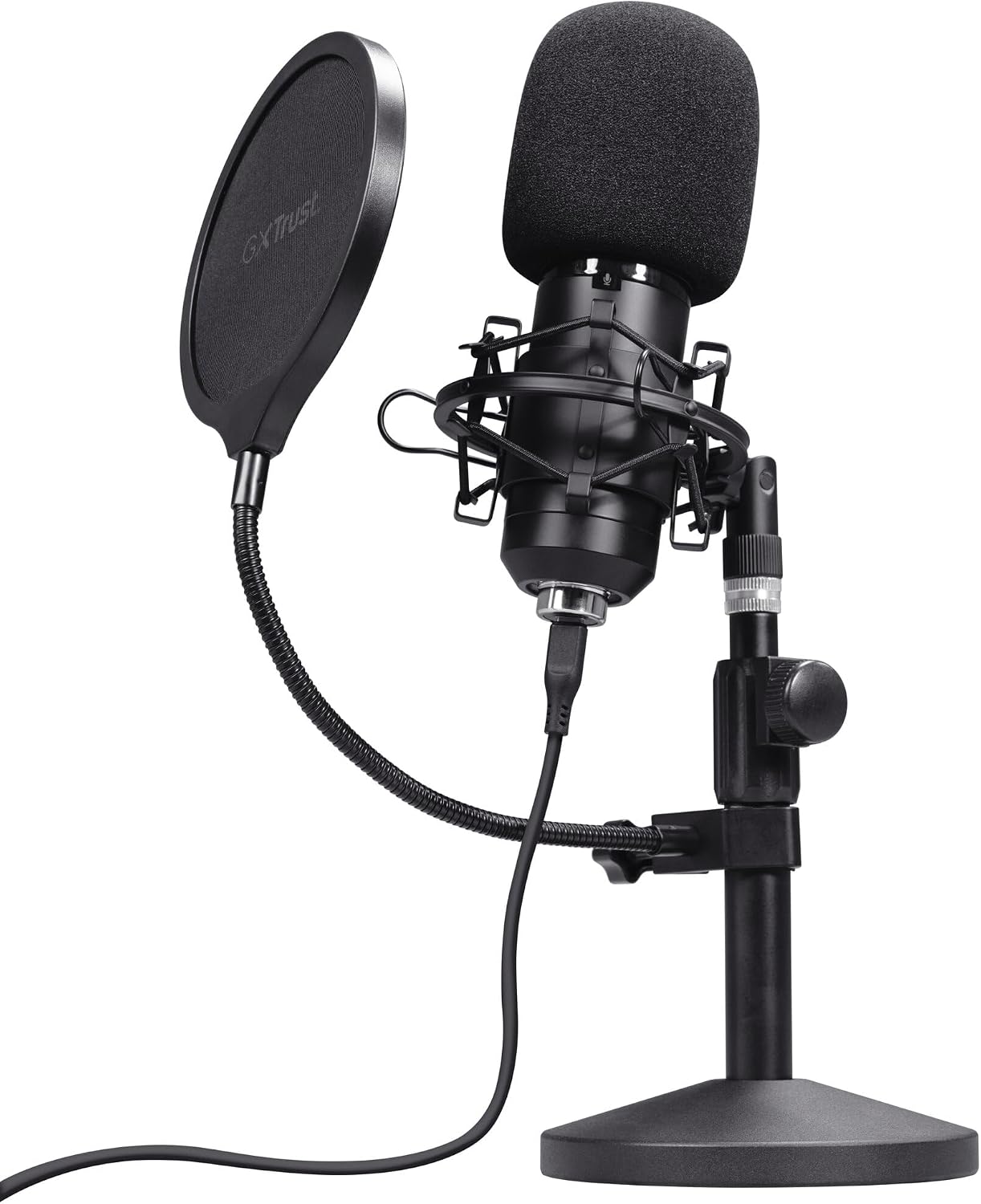 GXTrust Emita II Microphone with Table Stand for Streaming Gaming ASMR