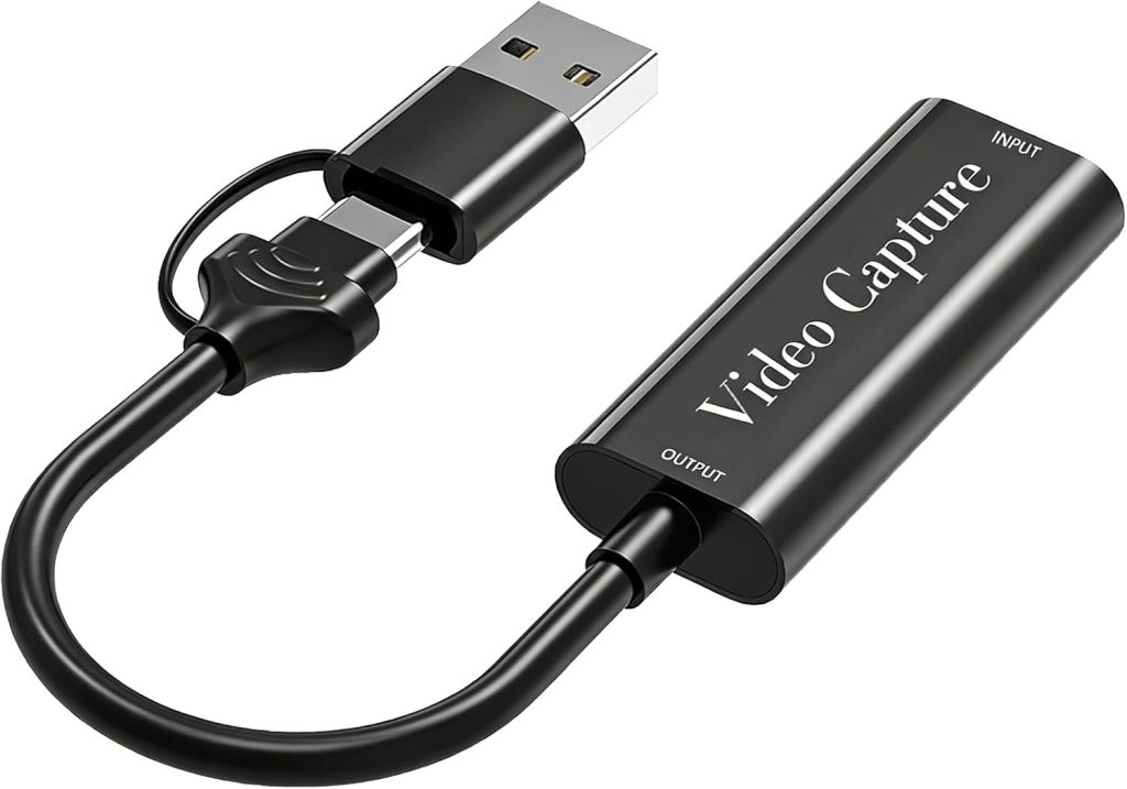 Video Capture Card HDMI to USB TypeC & USBA 4K Video Capture Card