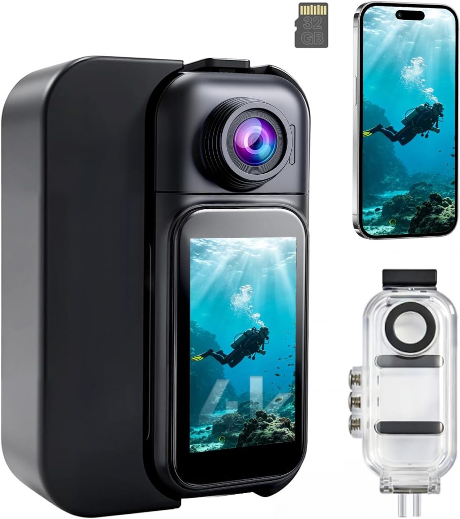 Vlogging Camera Body Camera with Audio and Video Action Camera