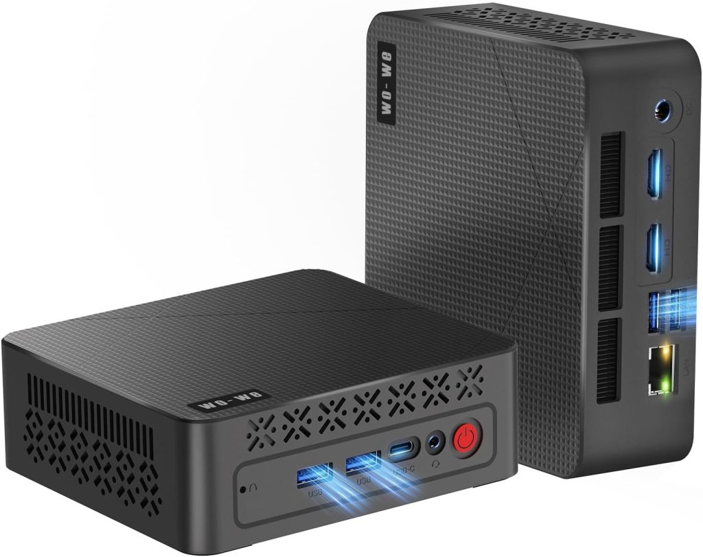 wo-we Mini PC,AMD Ryzen 5 3500U,8GB DDR4 256GB PCIe 4.0 SSD,Radeon Vega 8