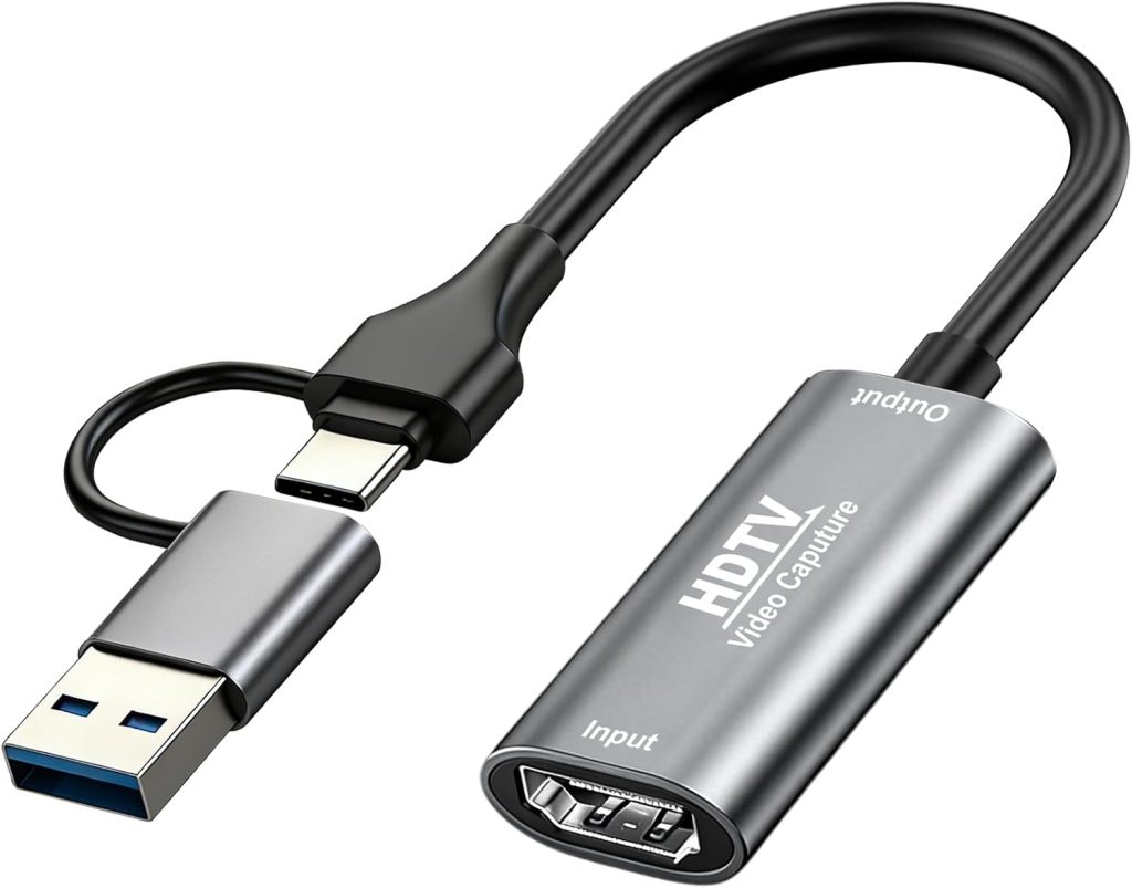 Solisara Video Capture Card, 4K HDMI to USB C Video Recording Card