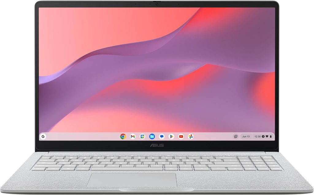 ASUS Chromebook CM15 Laptop, 15.6" FHD Display, MediaTek Kompanio 540, 64GB Storage, 4GB RAM, ChromeOS, Pure Grey, CM1505CM4A-AS44