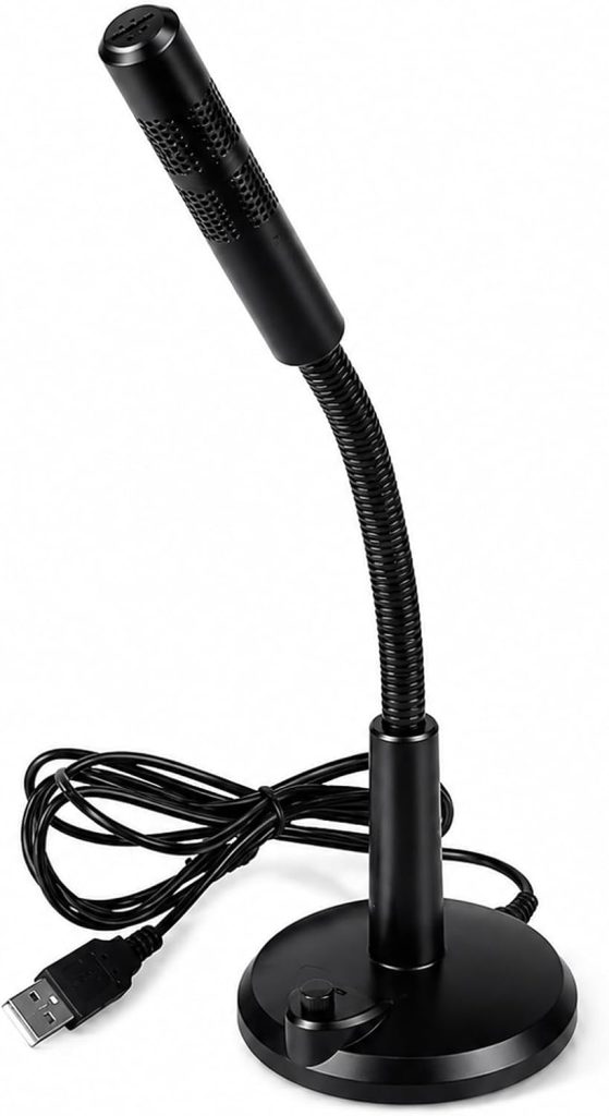 Desktop Microphone, Omnidirectional, Plug and Play