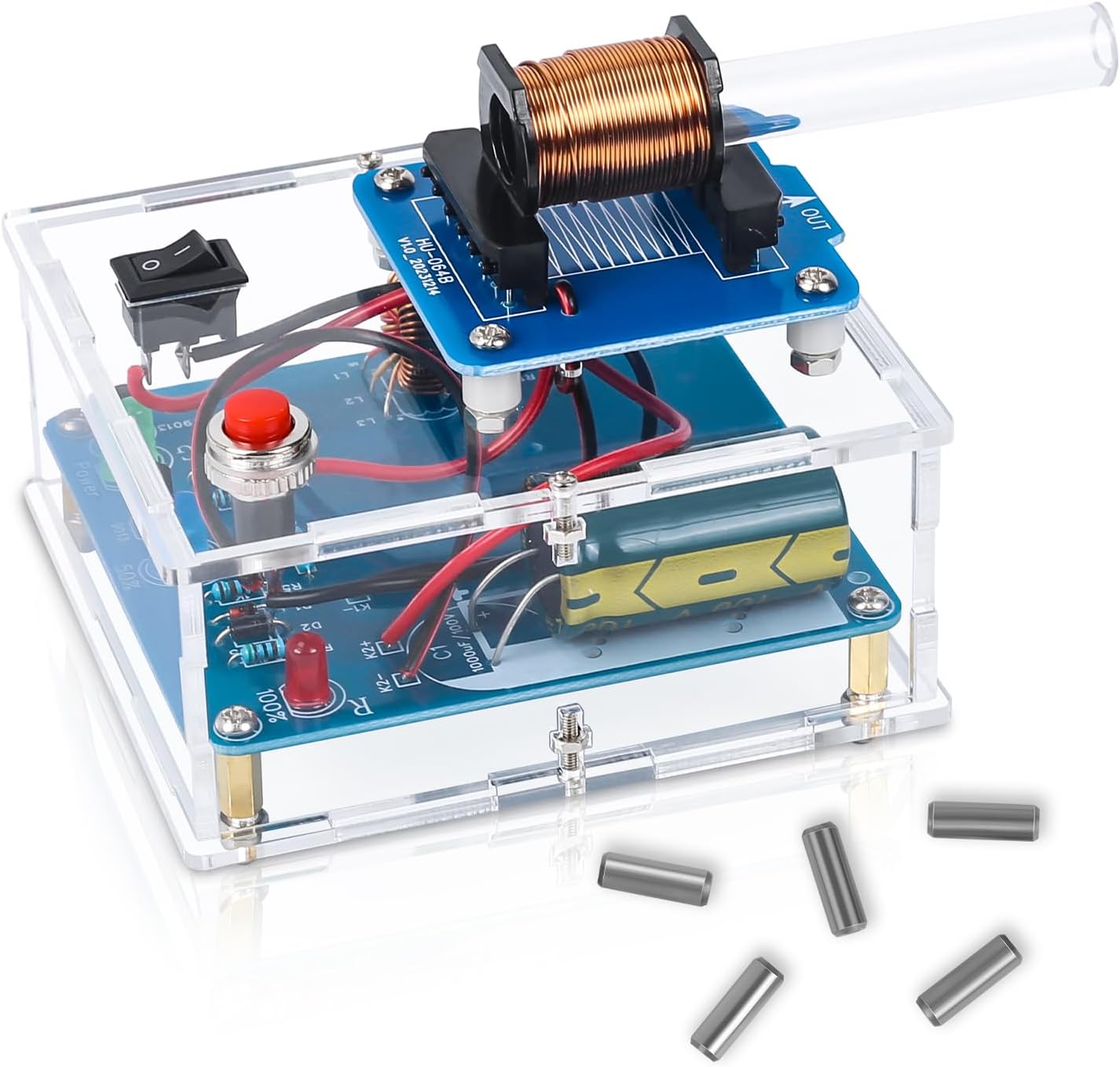 Electromagnetic Launcher Soldering Kit, DIY Coil Accelerator Project