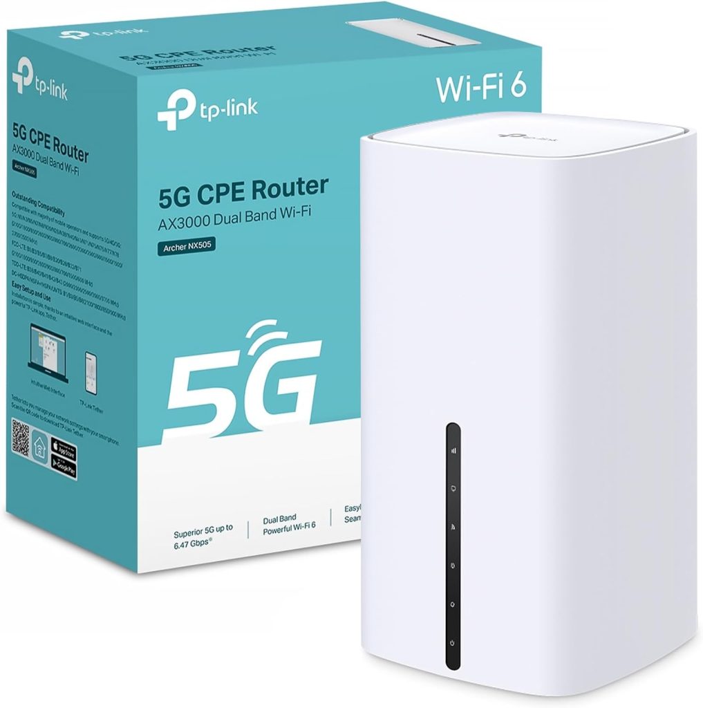 New TP-Link Archer NX505 5G Router with SIM Slot, AX3000 WiFi 6 Router