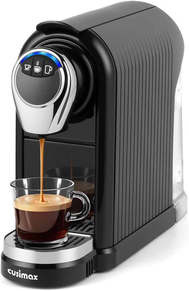 CUSIMAX Coffee Machine for Nespresso Original with Capsule Bin Coffee Maker