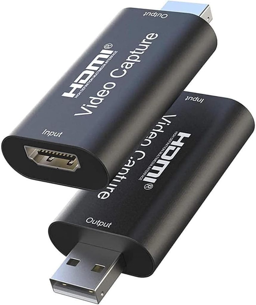 4K HDMI Video Capture Card USB 2.0 | 1080P 30fps HDMI to USB Grabber | 4K Input for Game Streaming | Compatible with PS4, Switch, Xbox, DVD, Camcorder, PC, No Driver Needed
